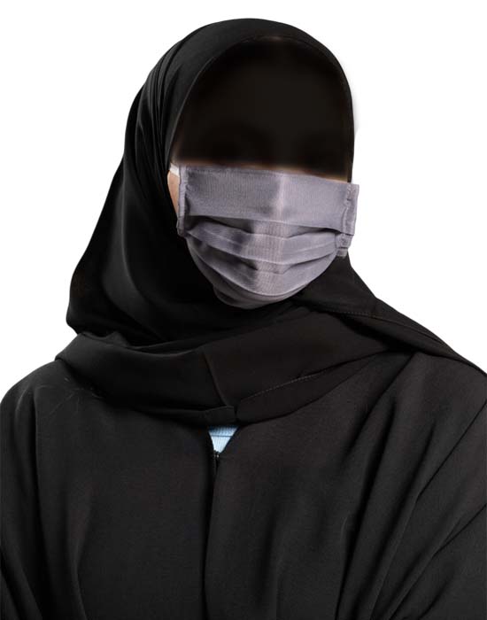 Single Layer Rectangular Cloth Mask, Grey (2 Pieces) 2 v1